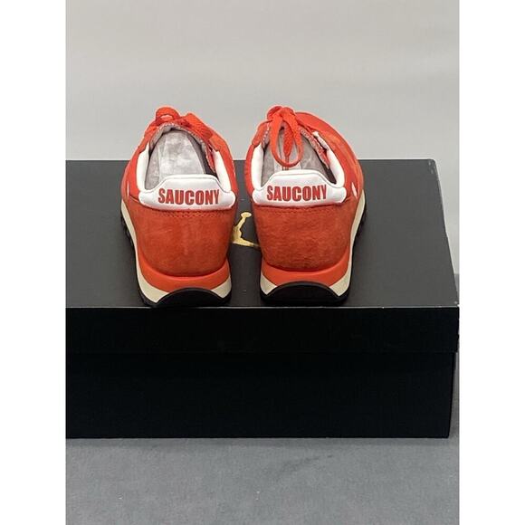 Saucony Jazz 81 Men’s Suede Sneakers Shoes Size 9 Red White - Picture 4 of 5